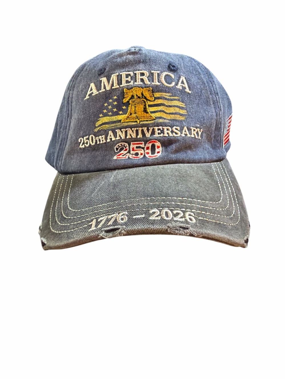 NWT America 250th Anniversary Semiquincentennial Hat 1776-2026 Slate Blue